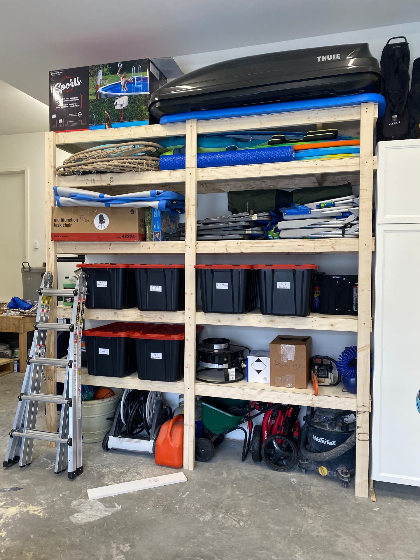 Custom garage shelving project 1