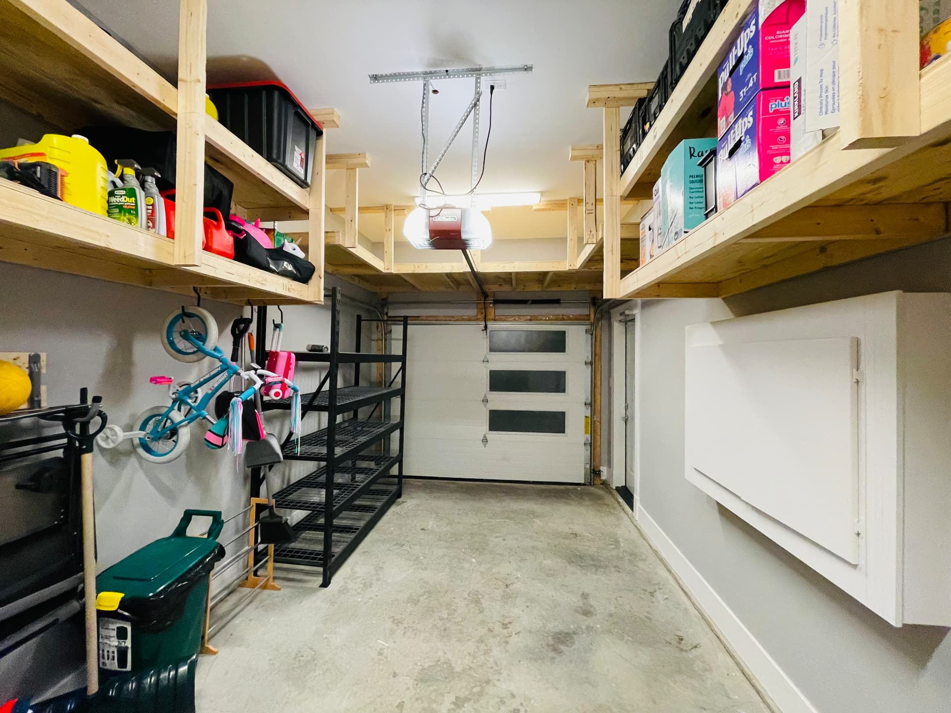 Custom garage shelving project 5