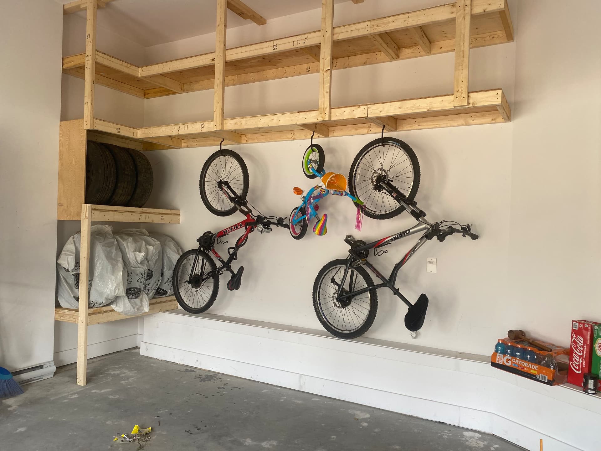 Custom garage shelving project 4