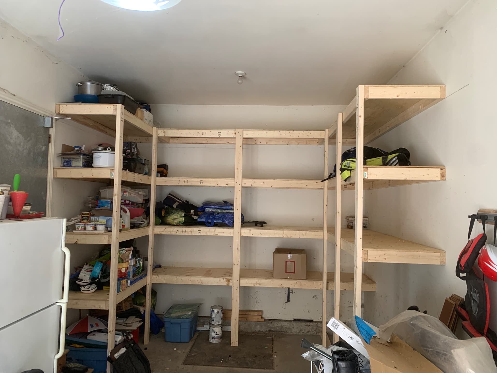 Custom garage shelving project 6
