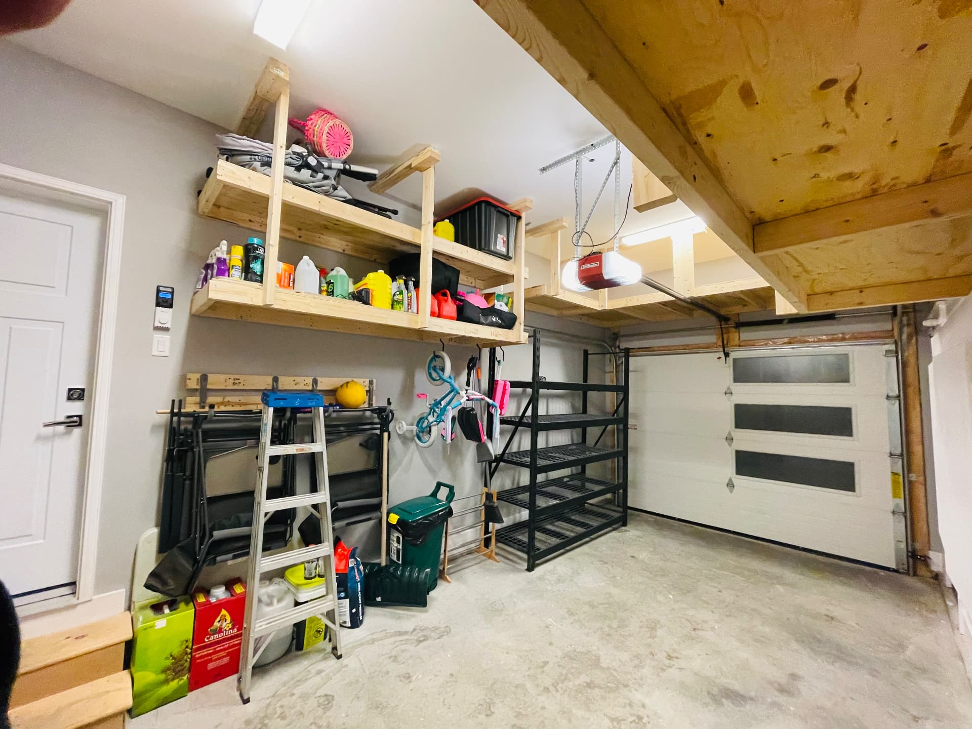 Custom garage shelving project 8
